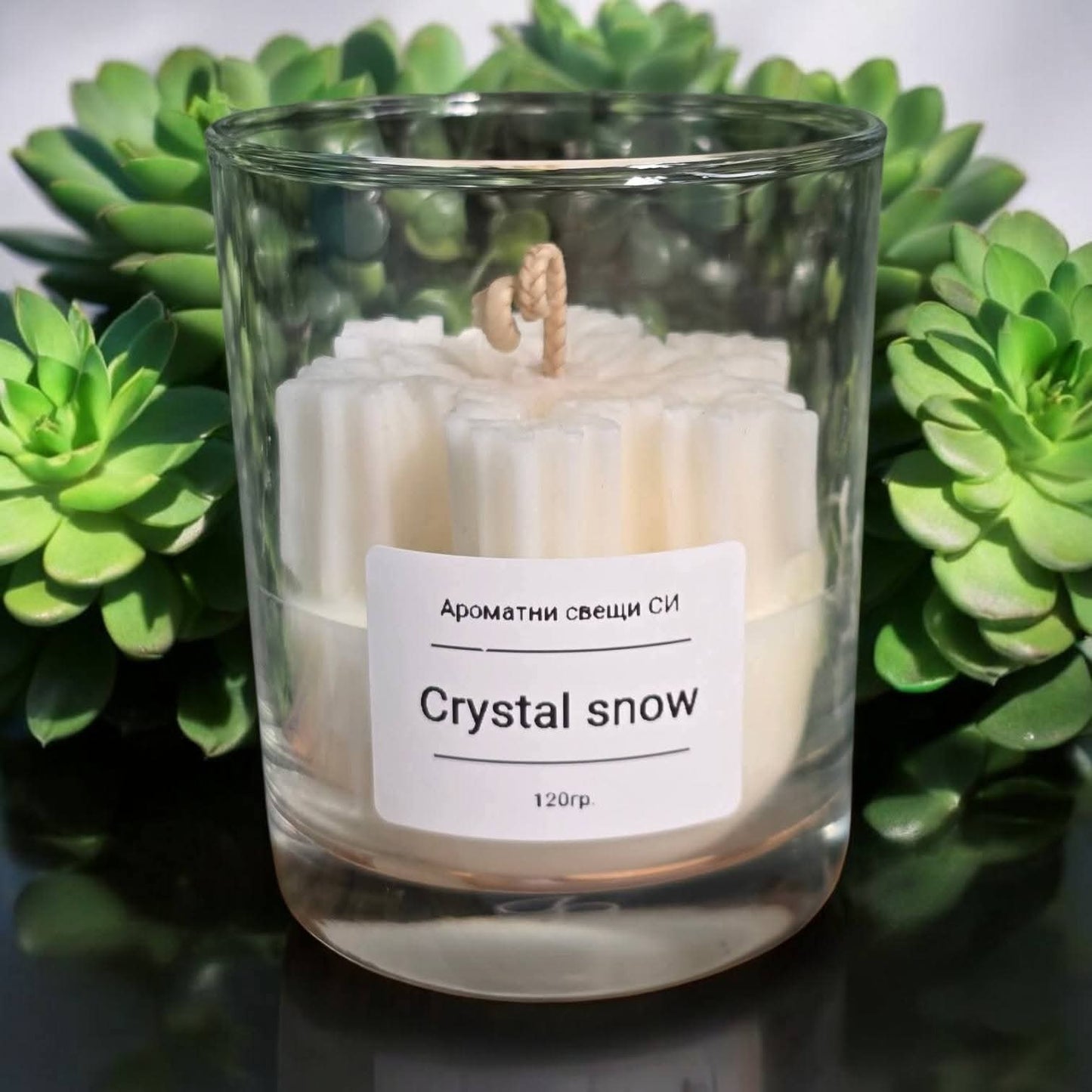 Свещ Crystal snow