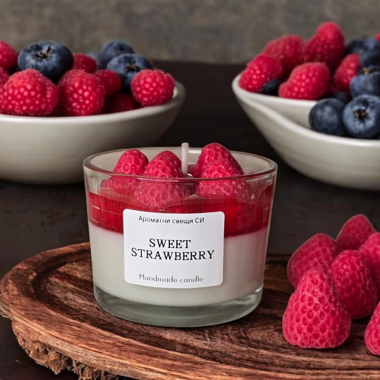 Свещ Sweet Strawberry