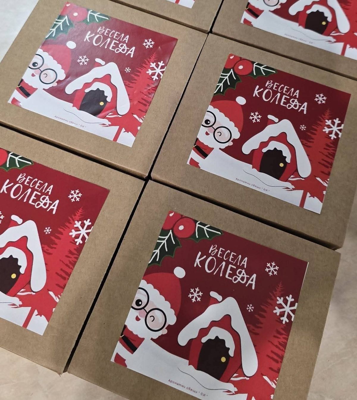 Коледна свещ Christmas tree в кутия